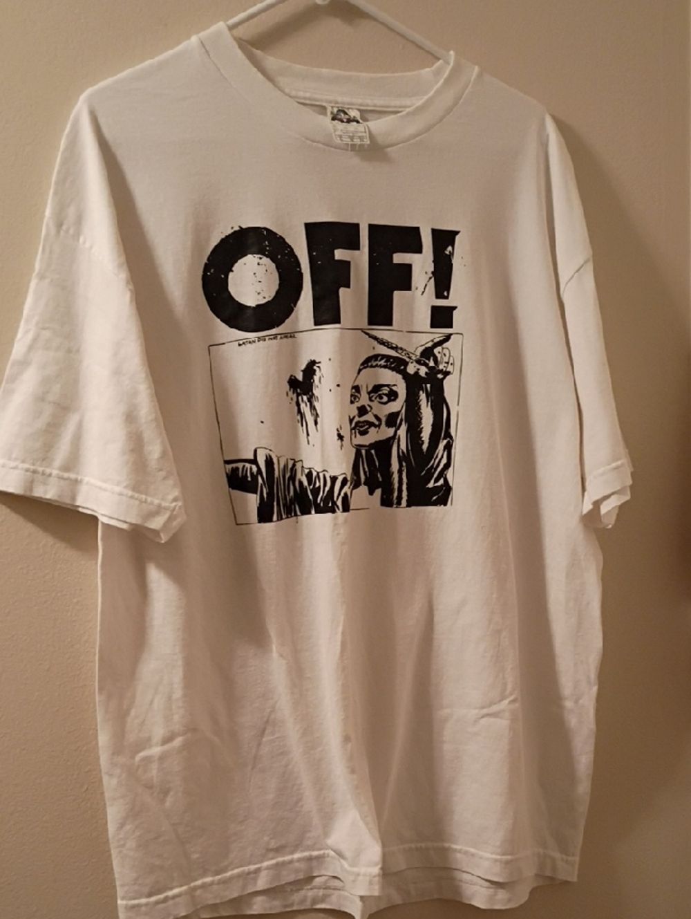 OFF punk band tour shirt White On Alstyle Tag Rare And Vintage XL - Picture 5 of 12